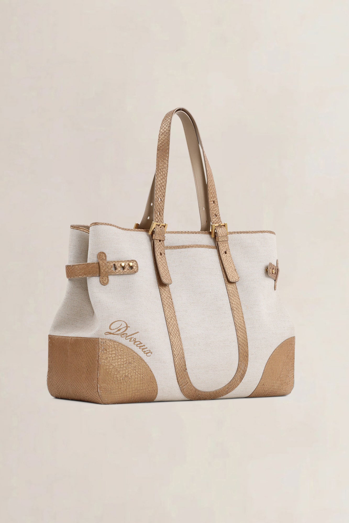Delvaux Natural Tempête City MM Shoulder Bag