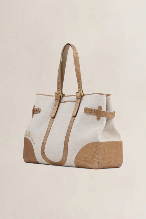 Delvaux Natural Tempête City MM Shoulder Bag