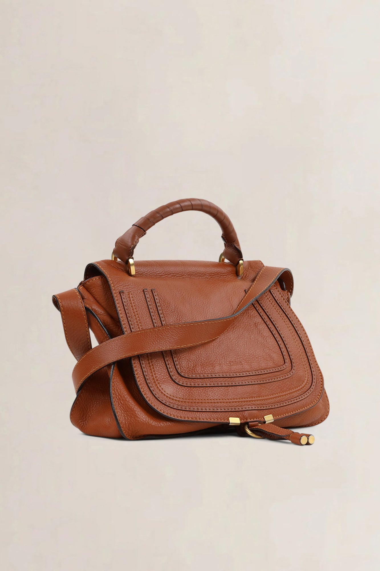 Chloé Camel Marcie Crossbody Bag