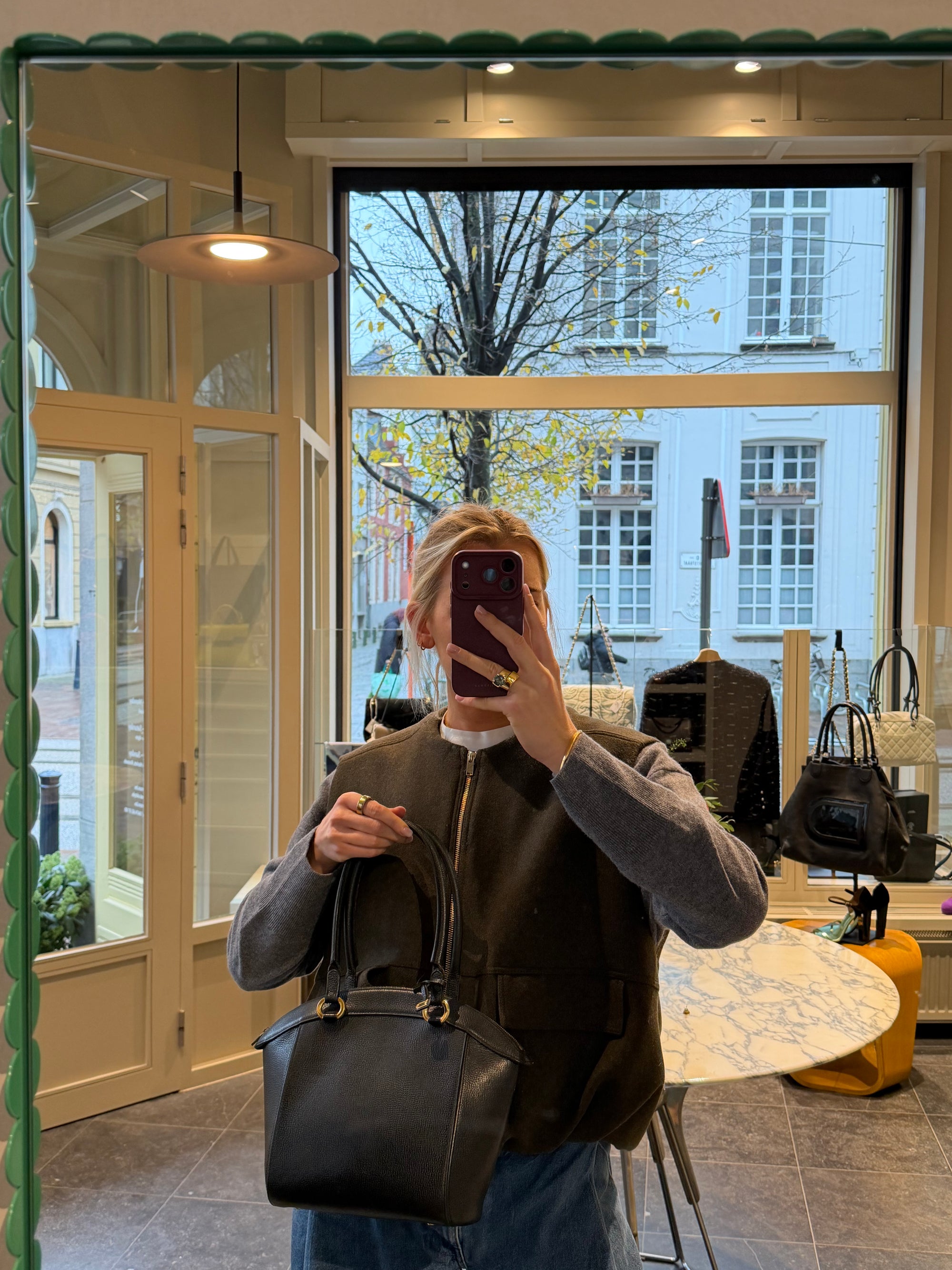 Delvaux Blue Charme Shoulder Bag