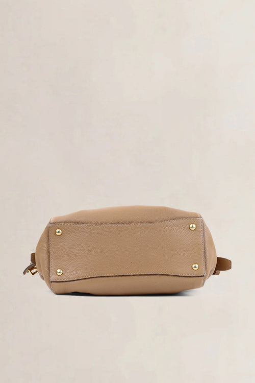 Prada Camel Vitello Daino Two Way Shoulder Bag