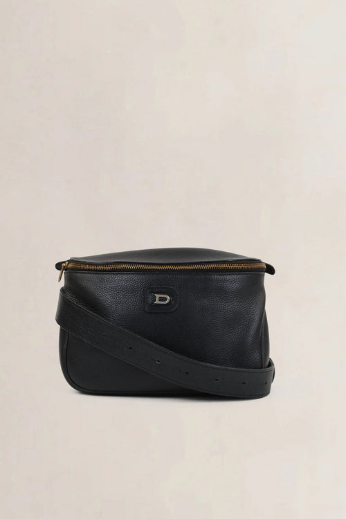 Delvaux Black Musette Belt Bag