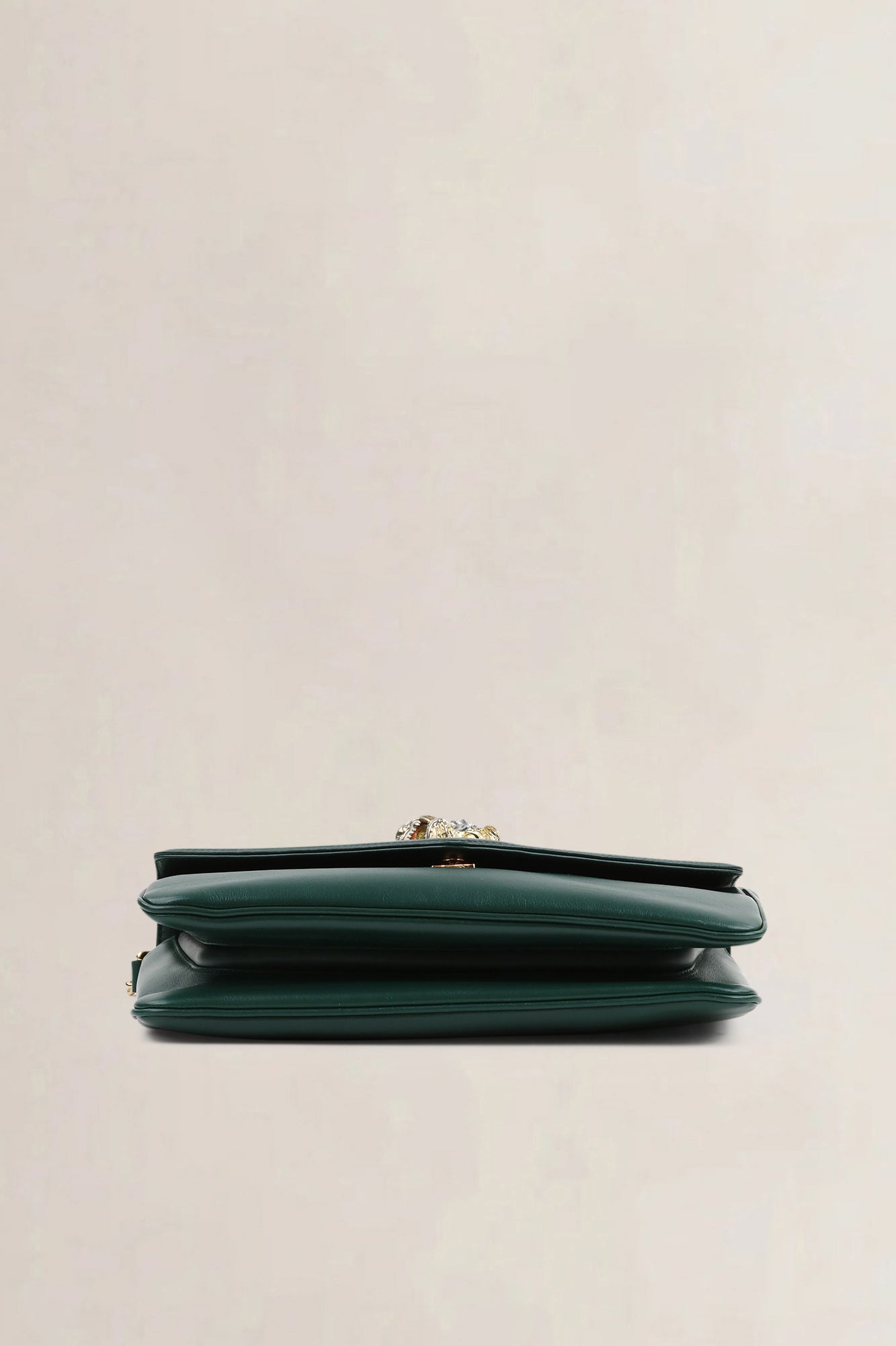 Gucci Green Rajah Tiger Head Crossbody Bag