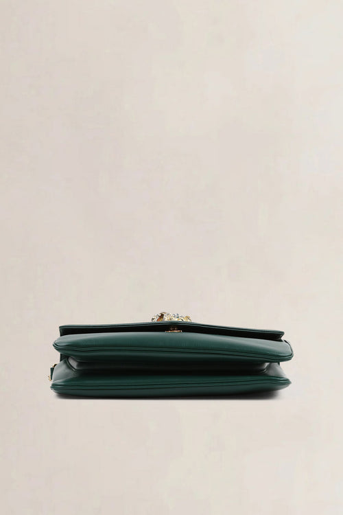 Gucci Green Rajah Tiger Head Crossbody Bag