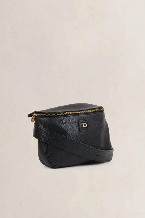 Delvaux Black Musette Belt Bag