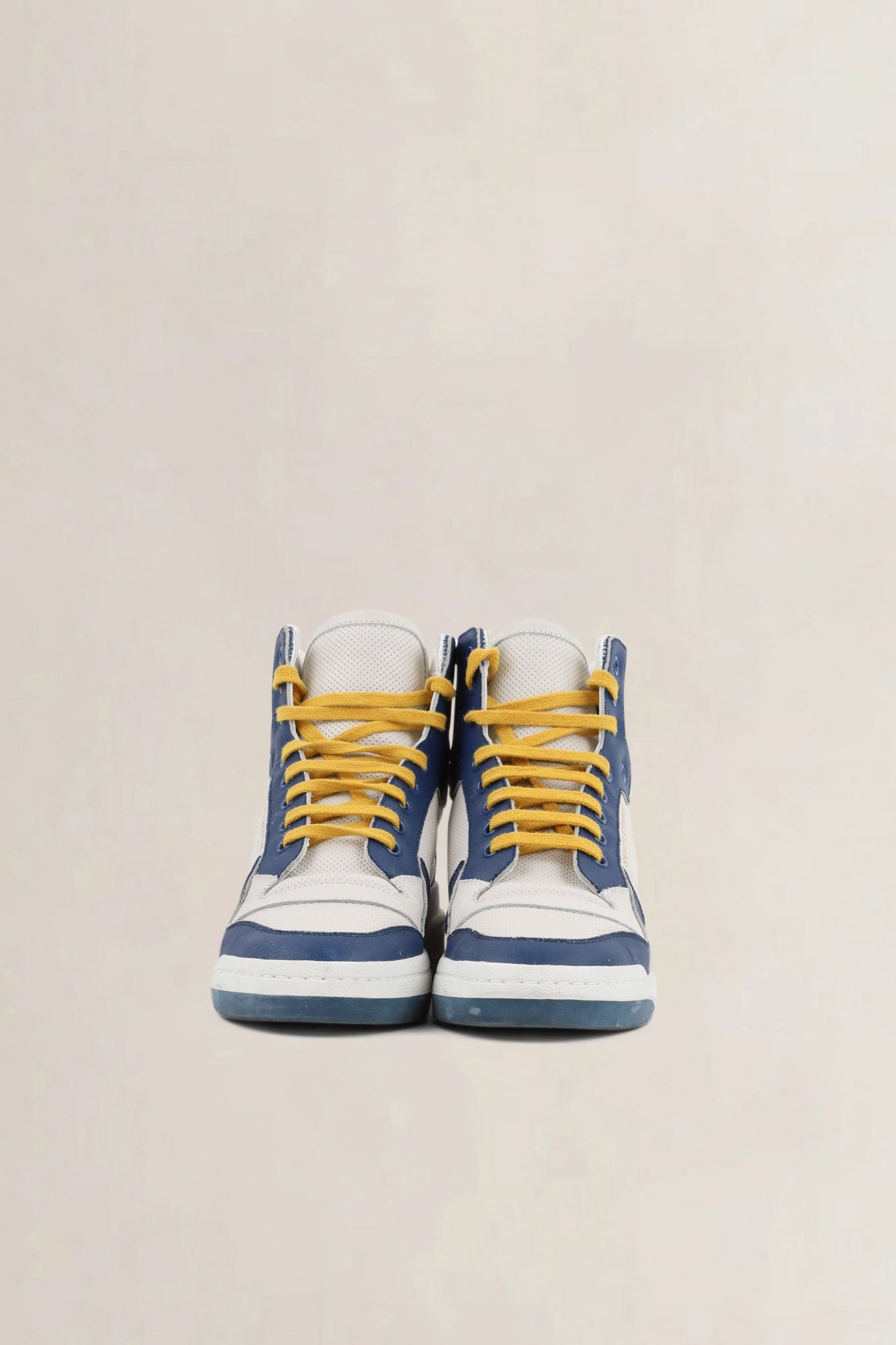 Saint Laurent Blue/Yellow High Top Sneakers