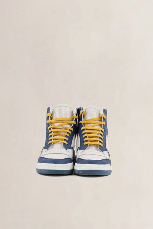 Saint Laurent Blue/Yellow High Top Sneakers