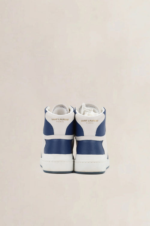 Saint Laurent Blue/Yellow High Top Sneakers