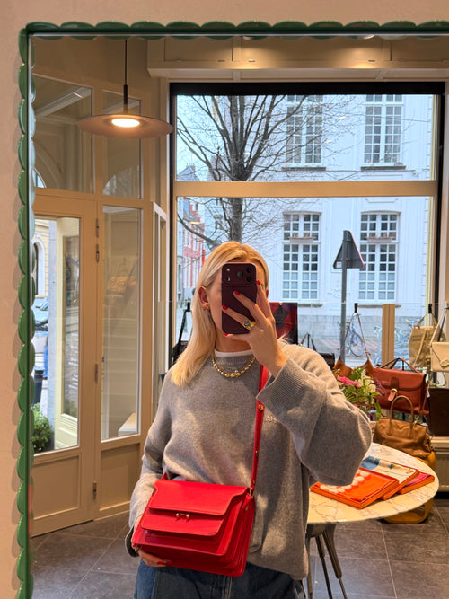 Marni Red Trunk Crossbody Bag