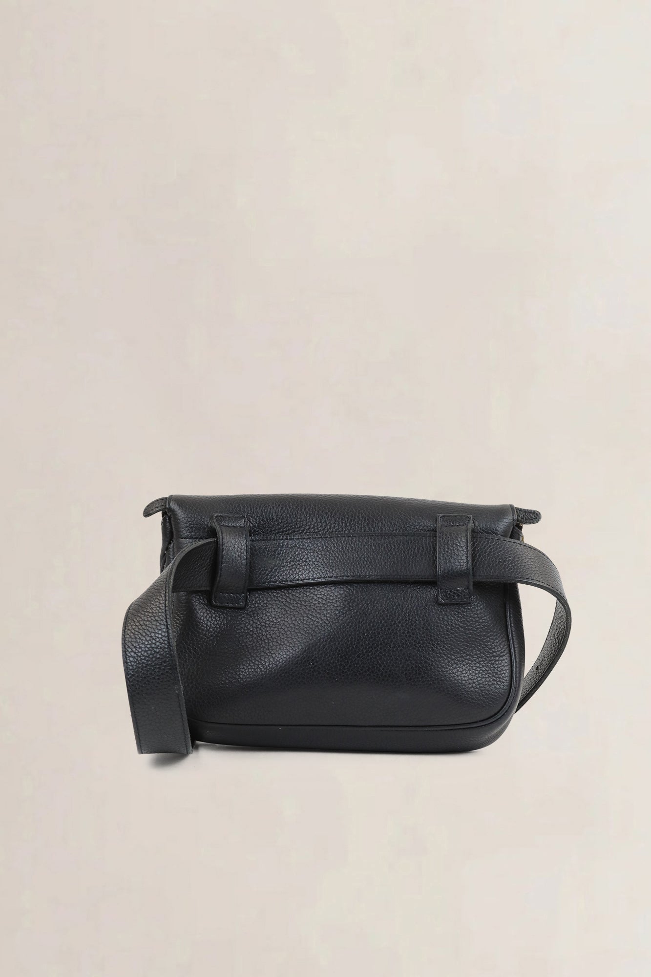 Delvaux Black Musette Belt Bag