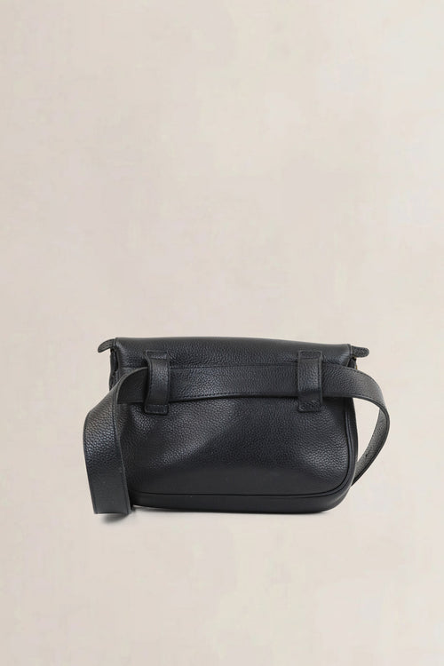 Delvaux Black Musette Belt Bag