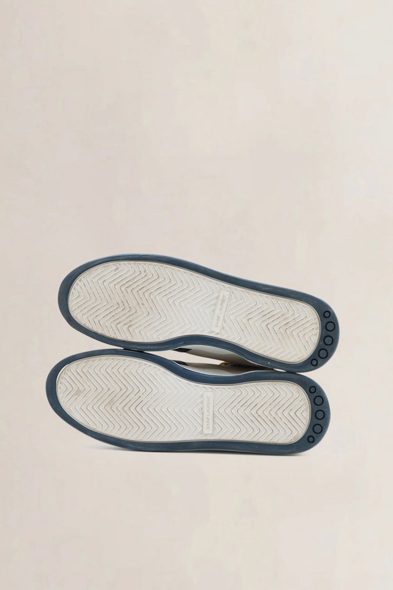 Saint Laurent Blue/Yellow High Top Sneakers