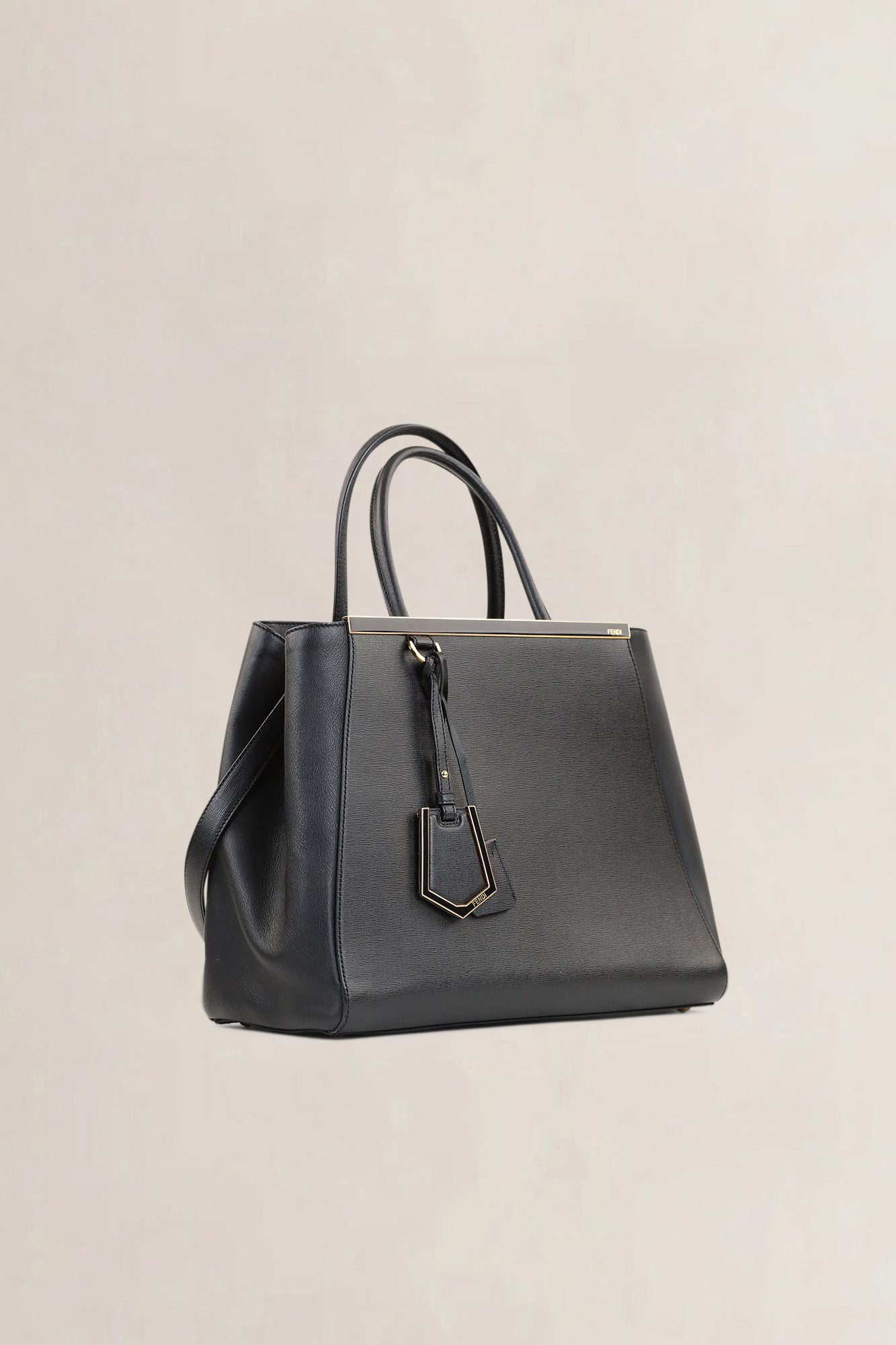 Fendi Black 2 Jours Shoulder Bag