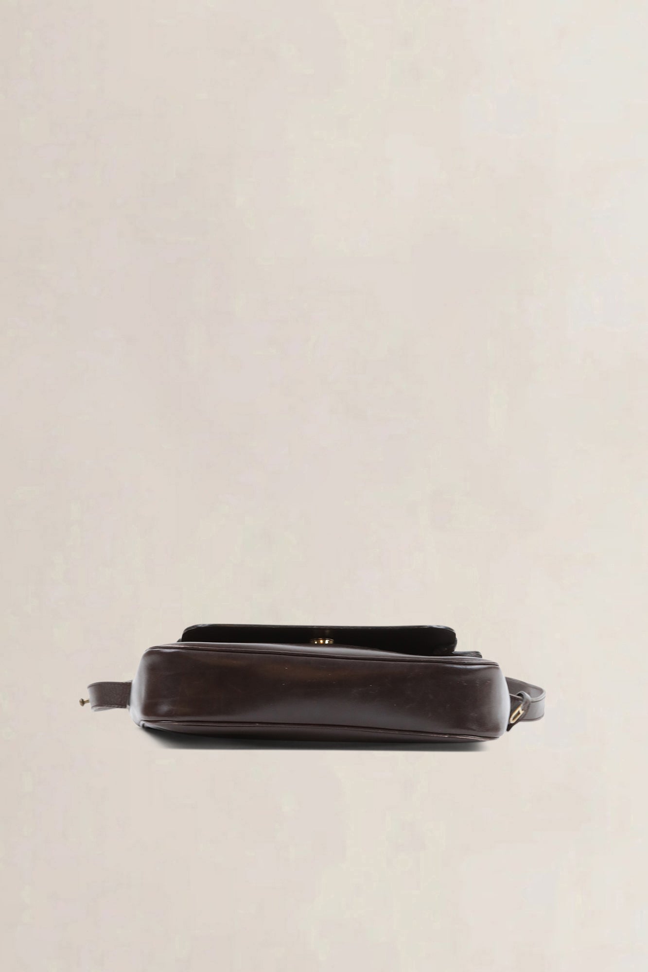 Delvaux Dark Brown Leather Crossbody Bag