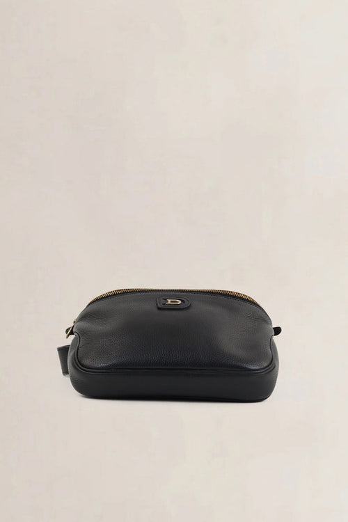 Delvaux Black Musette Belt Bag