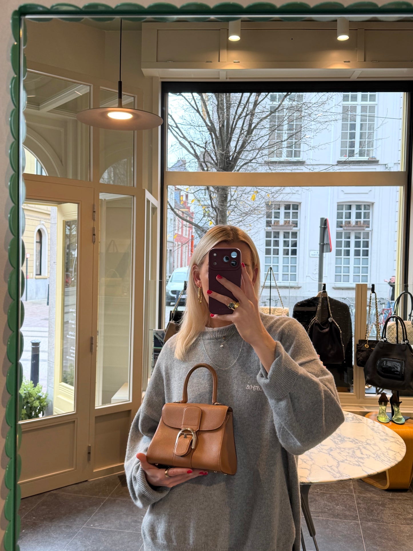 Delvaux Végétal Brillant Mini Crossbody Bag