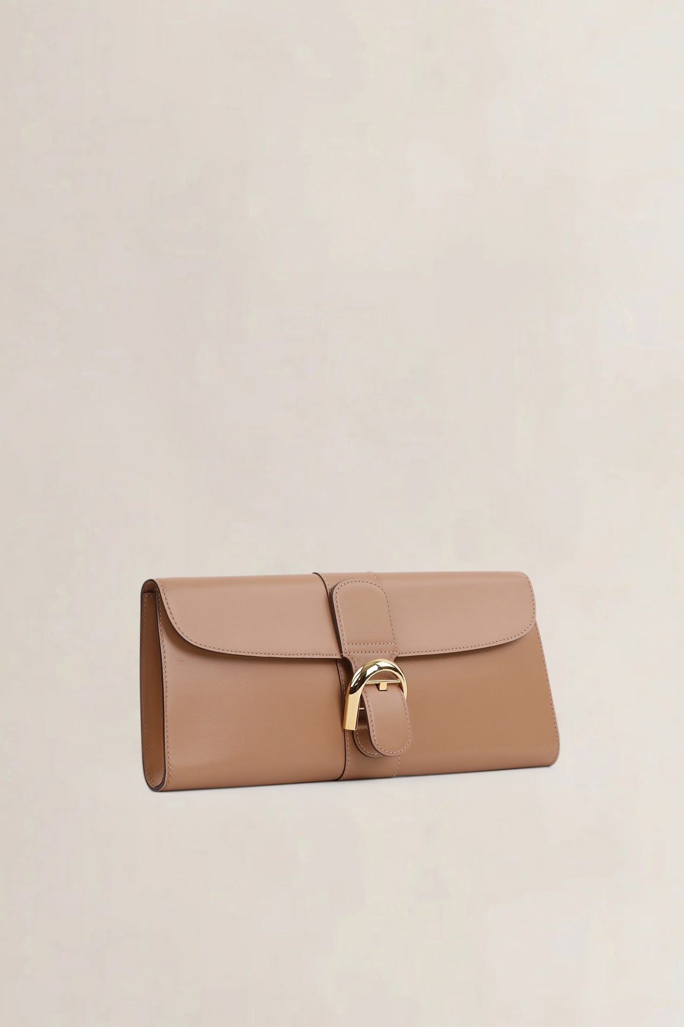 Delvaux Tan Leather Brillant Clutch