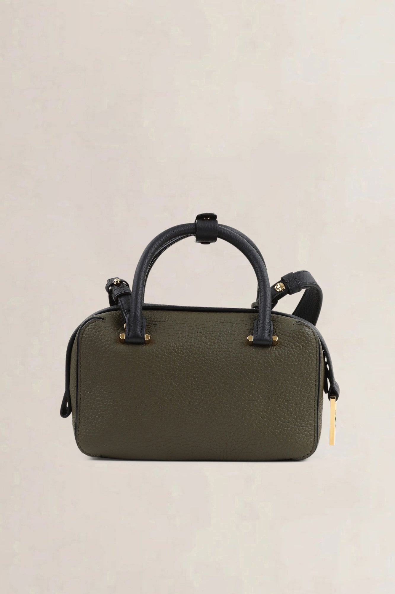 Delvaux Khaki/Black Coolbox Mini Crossbody Bag
