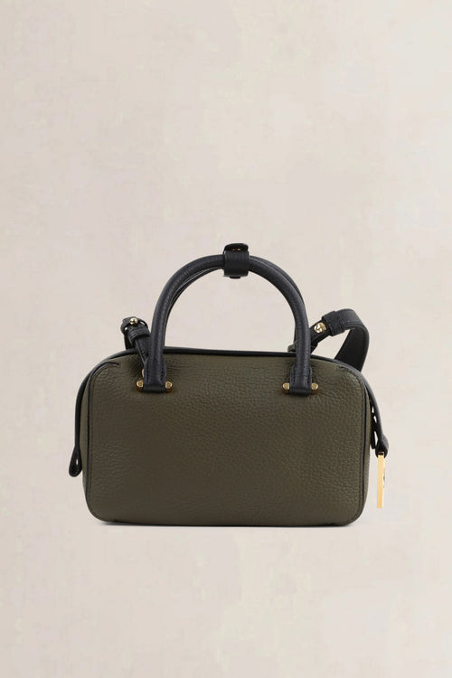 Delvaux Khaki/Black Coolbox Mini Crossbody Bag