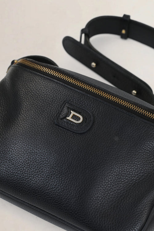 Delvaux Black Musette Belt Bag