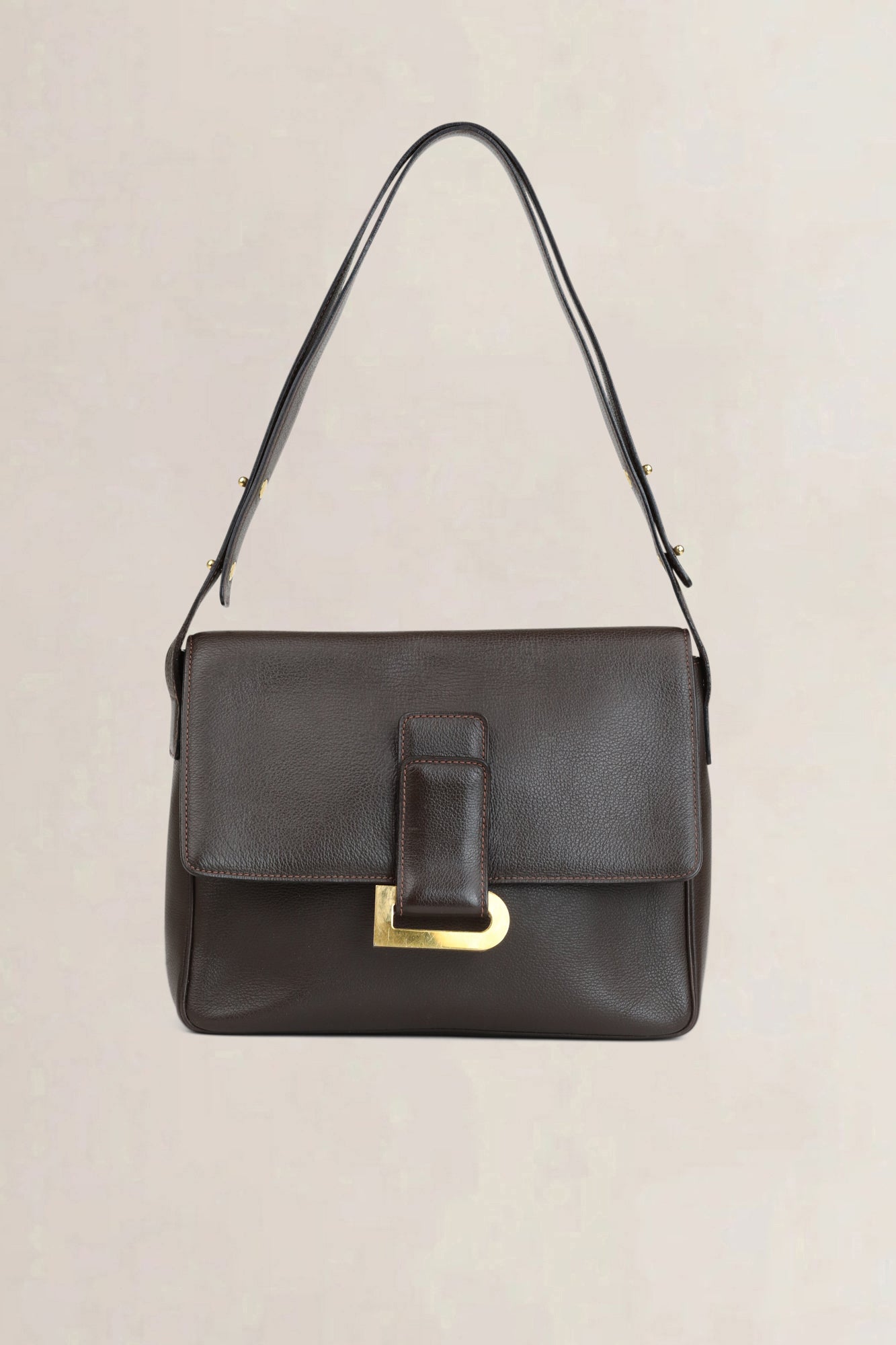 Delvaux Brown Poirier Crossbody Bag