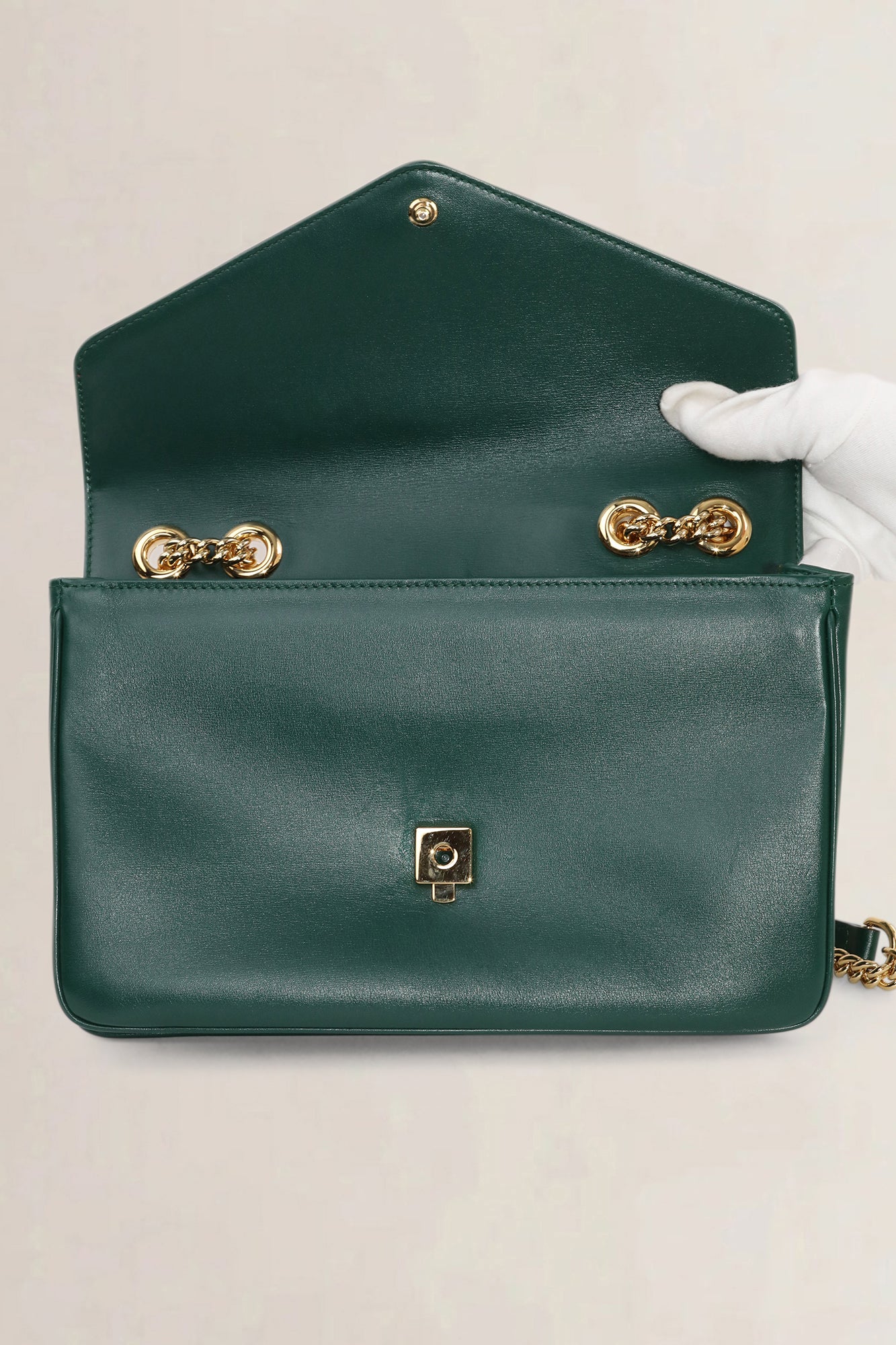 Gucci Green Rajah Tiger Head Crossbody Bag