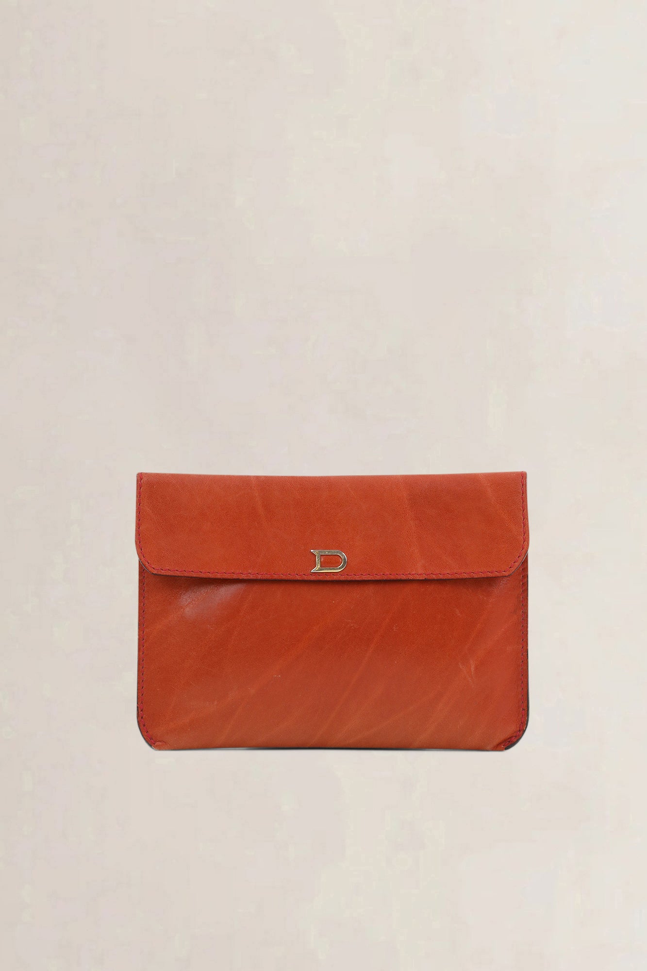 Delvaux Camel Leather Wallet