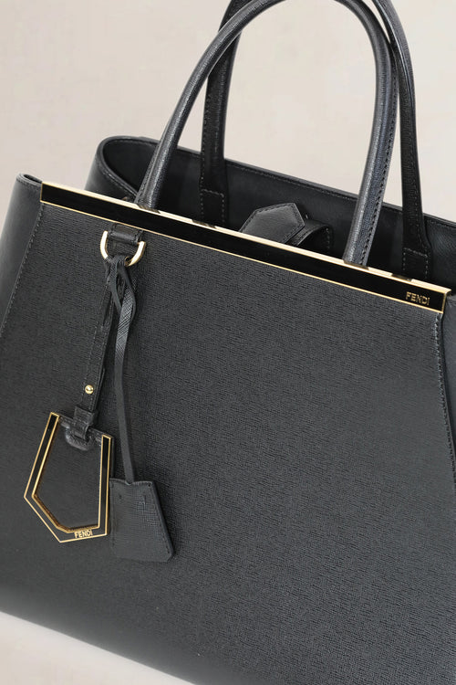 Fendi Black 2 Jours Shoulder Bag