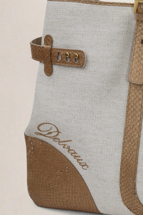 Delvaux Natural Tempête City MM Shoulder Bag