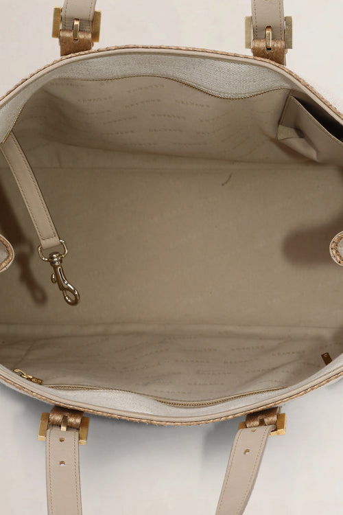 Delvaux Natural Tempête City MM Shoulder Bag