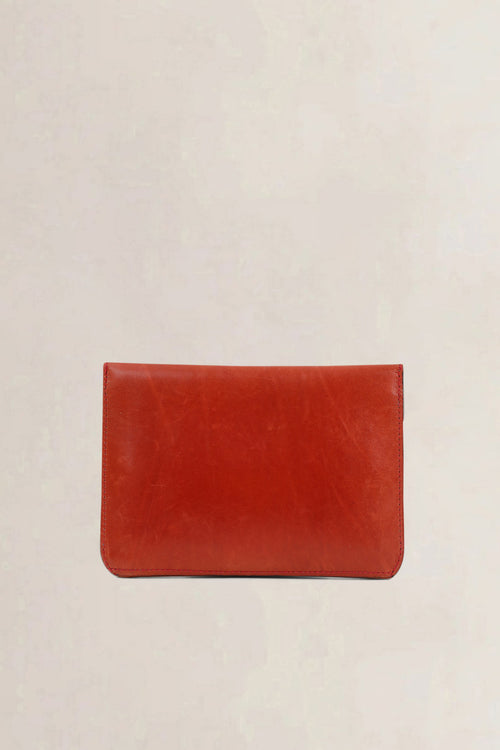 Delvaux Camel Leather Wallet