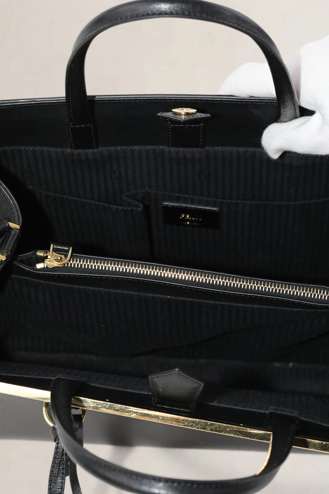 Fendi Black 2 Jours Shoulder Bag