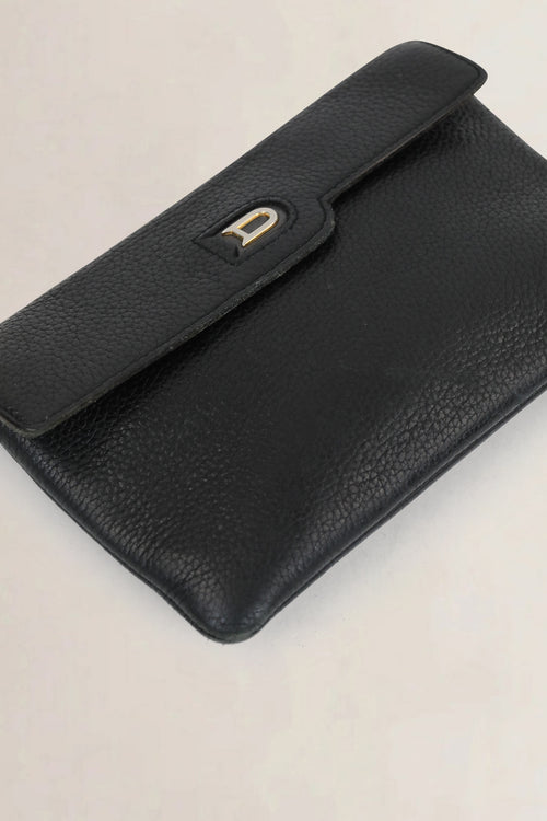 Delvaux Black Leather Wallet