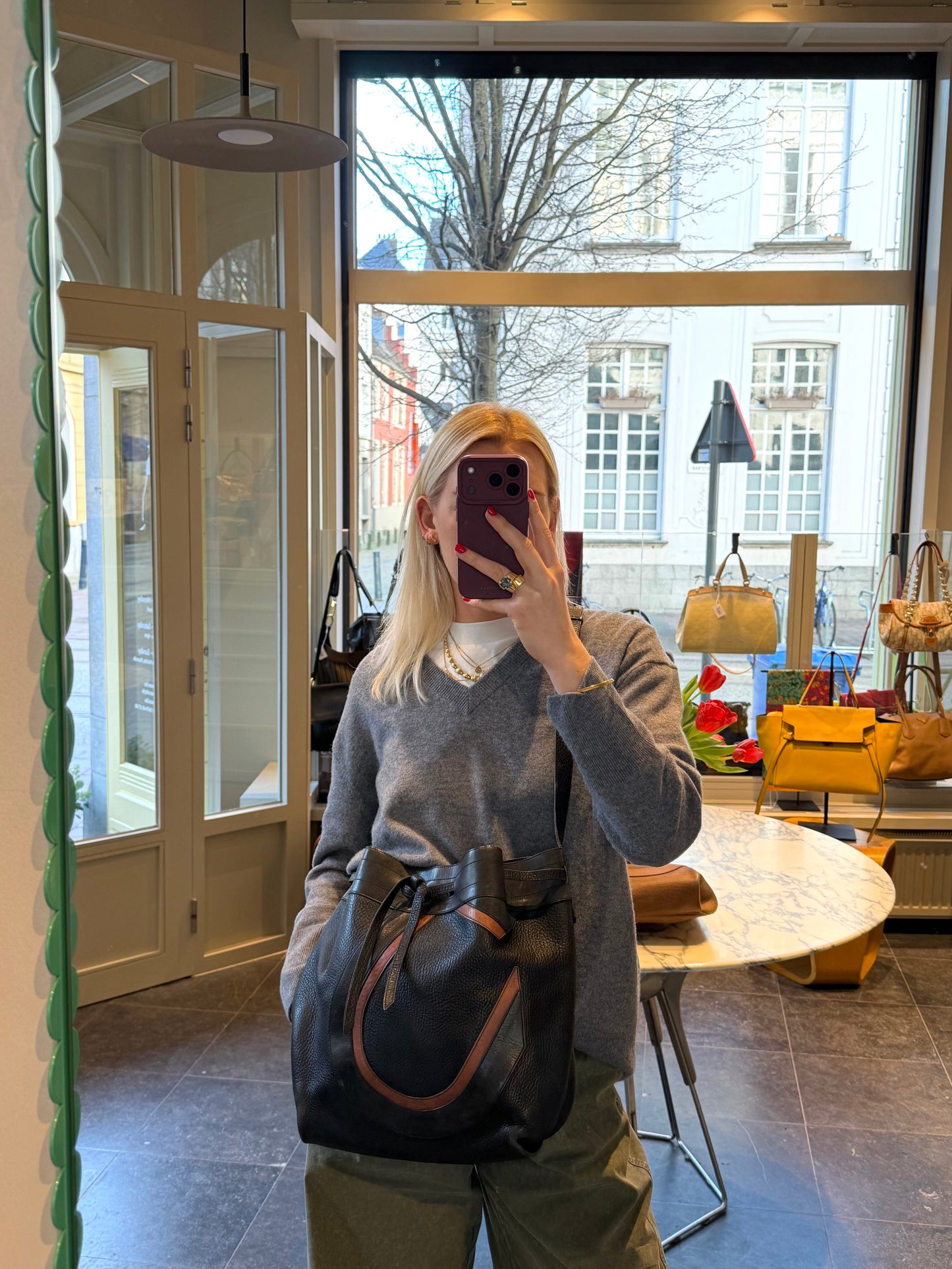 Delvaux Black/Brown Desert — preloved