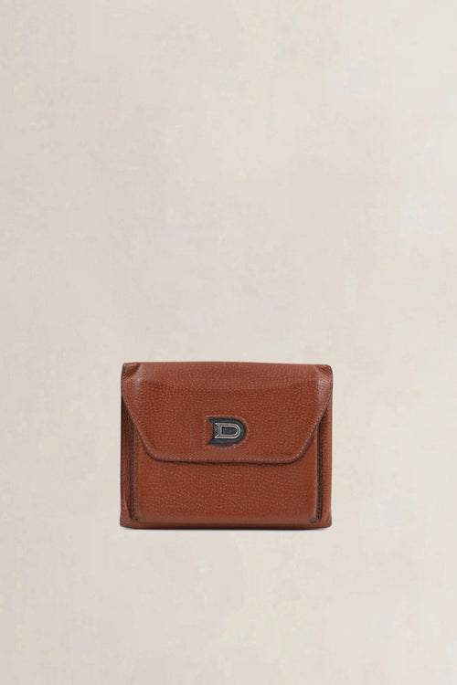 Delvaux Camel Leather Wallet