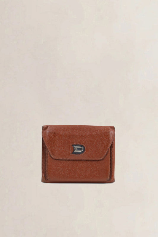 Delvaux Camel Leather Wallet