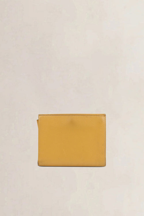 Delvaux Yellow Leather Wallet