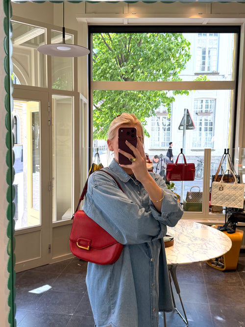 Delvaux Red Diva Crossbody Bag