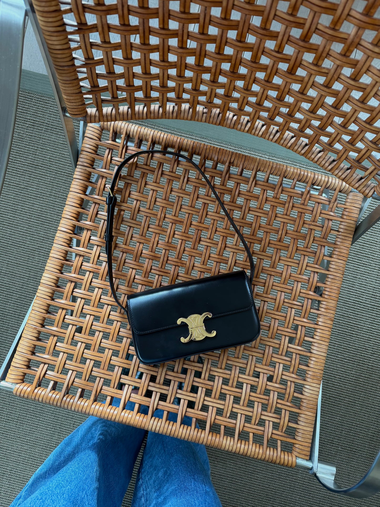 Céline Black Claude Shoulder Bag