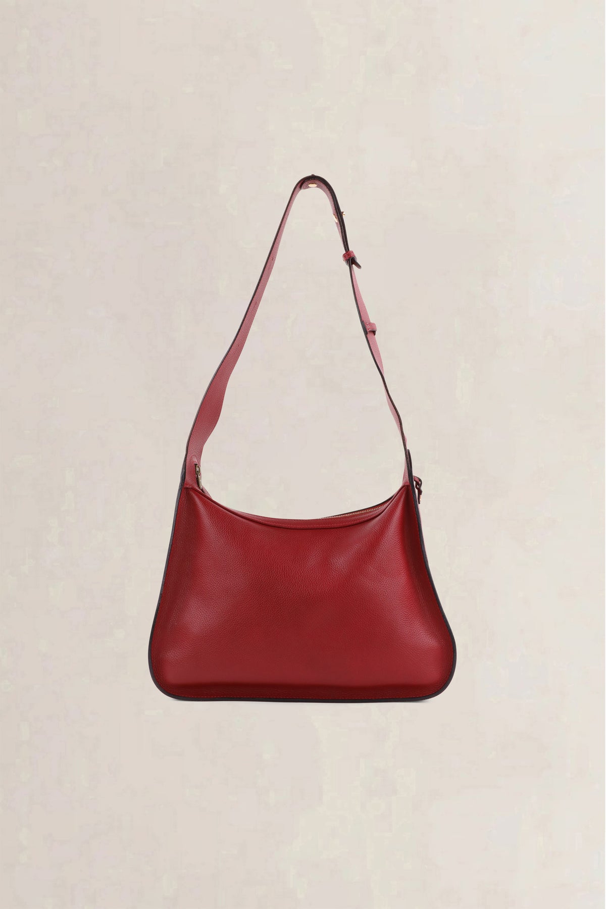Delvaux Rosso Pensée Jumping Calf Shoulder Bag