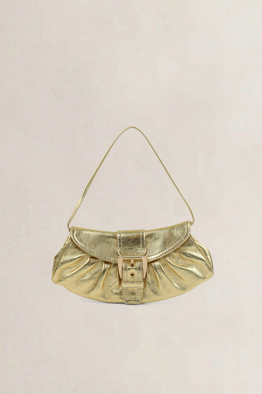 Céline Gold Buckle Shoulder Bag