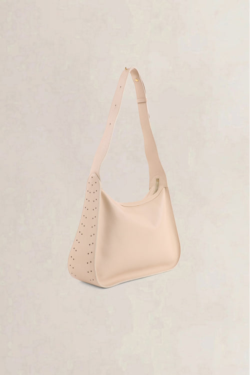 Delvaux Beige Pensée Jumping Calf Shoulder Bag