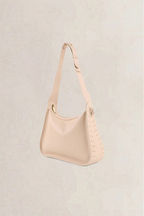Delvaux Beige Pensée Jumping Calf Shoulder Bag