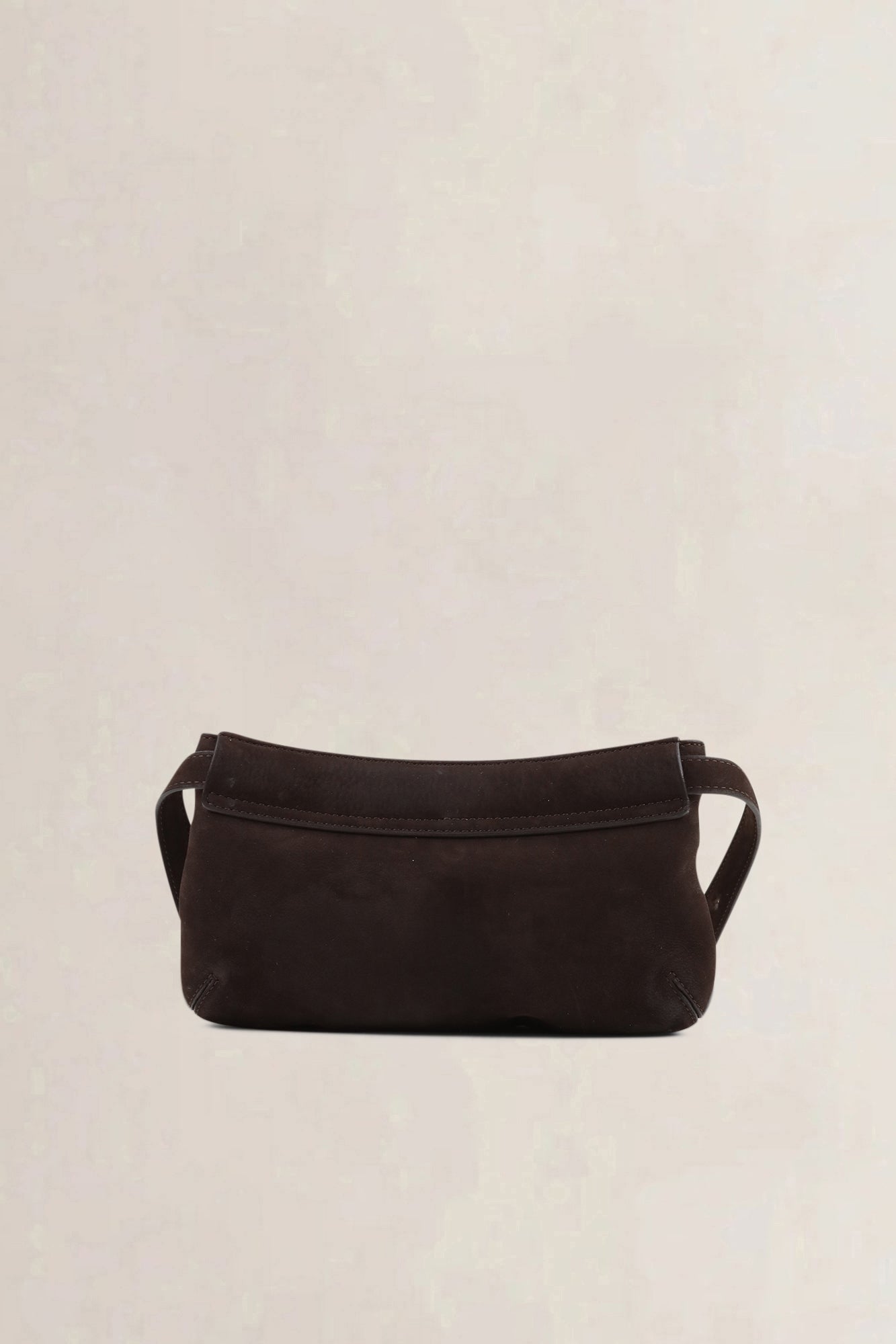 Delvaux Brown Nubuck Louise Pochette Bag