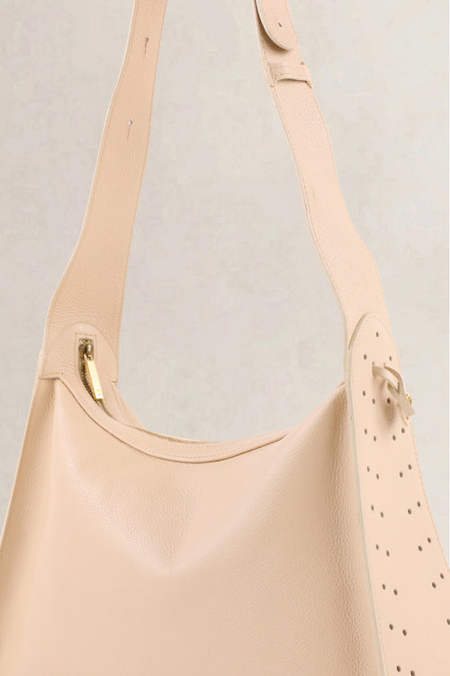 Delvaux Beige Pensée Jumping Calf Shoulder Bag
