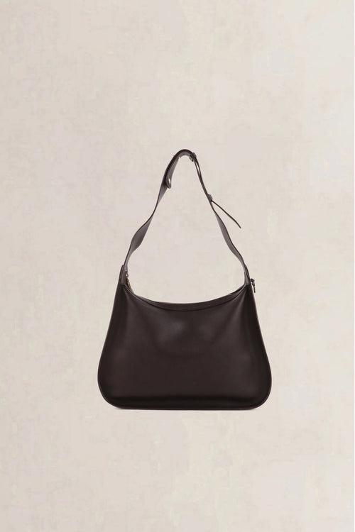 Delvaux Dark Brown Pensée Shoulder Bag