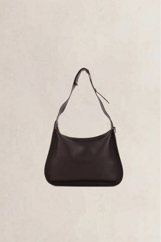 Delvaux Dark Brown Pensée — preloved