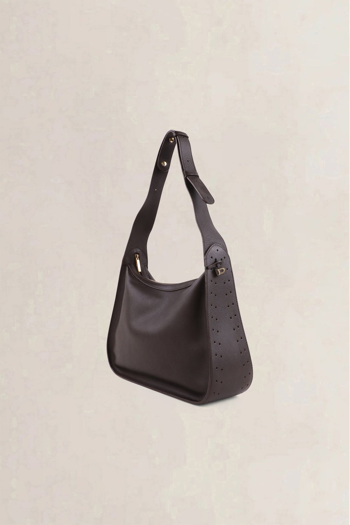 Delvaux Dark Brown Pensée — preloved