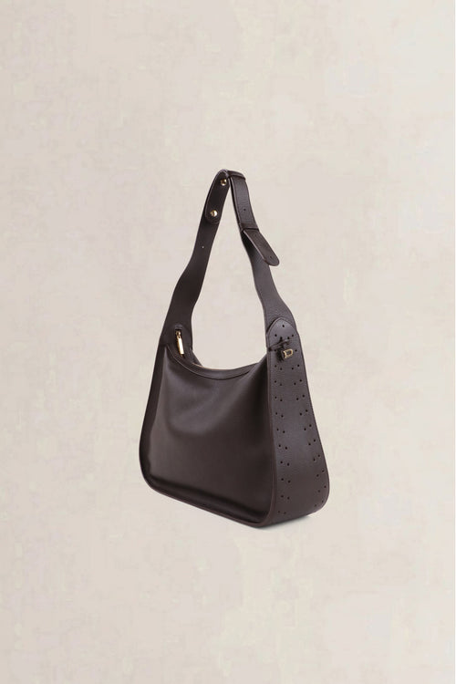Delvaux Dark Brown Pensée Shoulder Bag