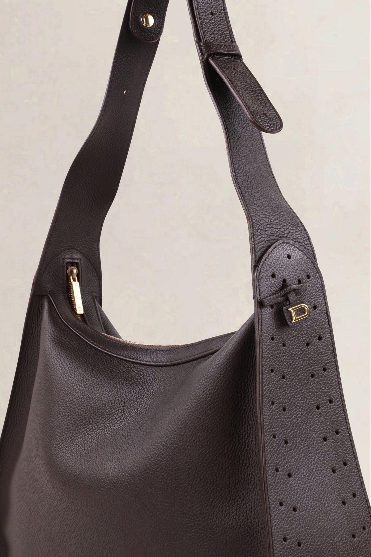 Delvaux Dark Brown Pensée Shoulder Bag